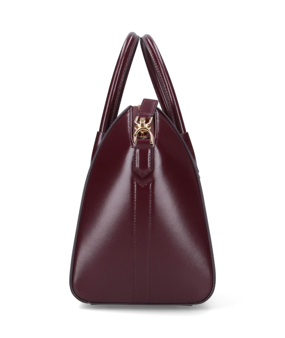 GIVENCHY Бордовая кожаная сумка тоут, фото 5