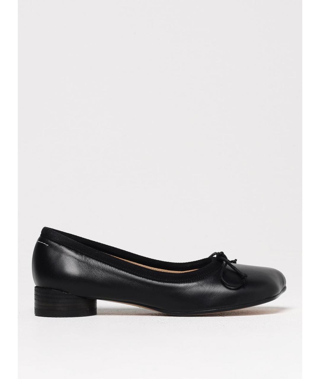 MM6 MAISON MARGIELA Черные кожаные туфли, фото 5