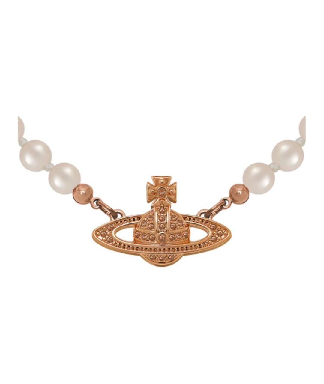 VIVIENNE WESTWOOD Золотое латунное колье, фото 2