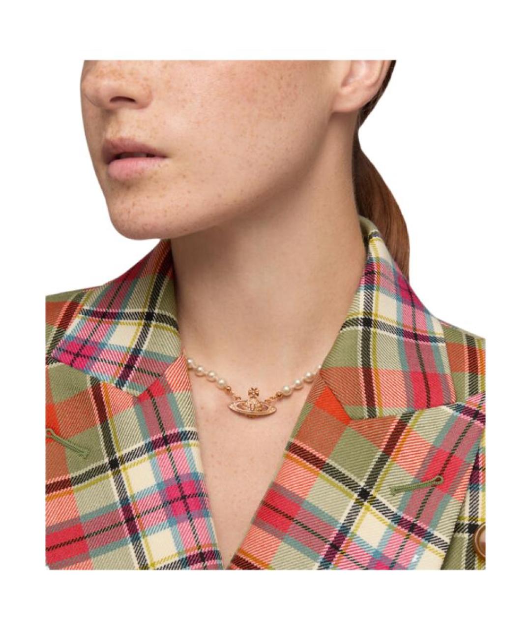 VIVIENNE WESTWOOD Золотое латунное колье, фото 3