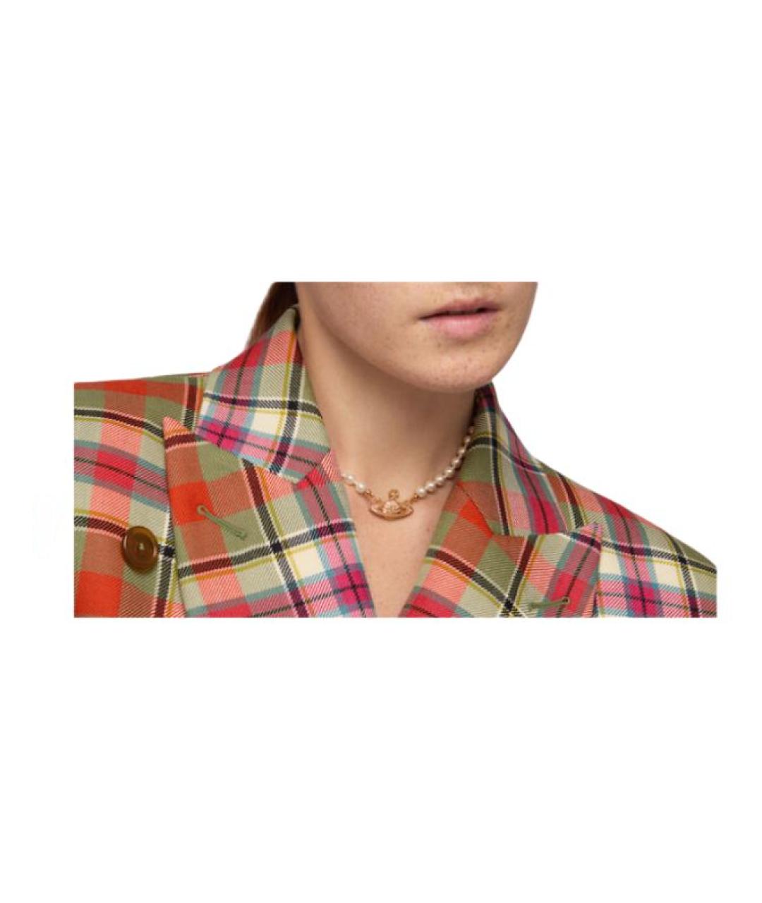 VIVIENNE WESTWOOD Золотое латунное колье, фото 5