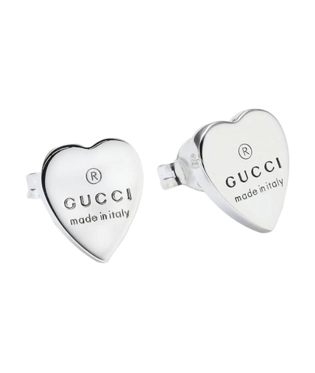 GUCCI Серебряные серьги, фото 2