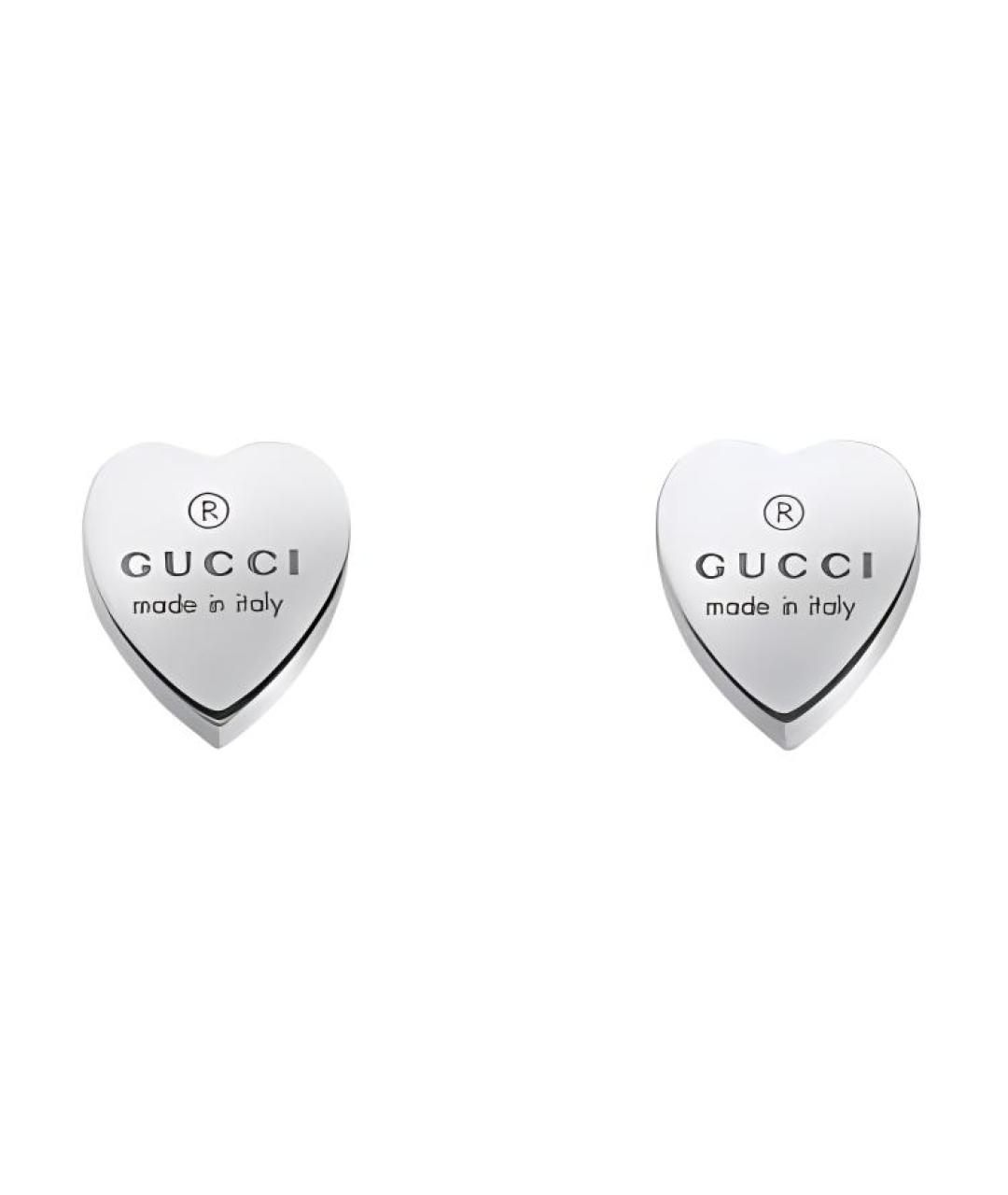 GUCCI Серебряные серьги, фото 1