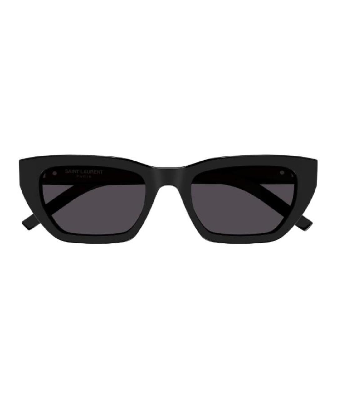SAINT LAURENT Черные пластиковые солнцезащитные очки, фото 2