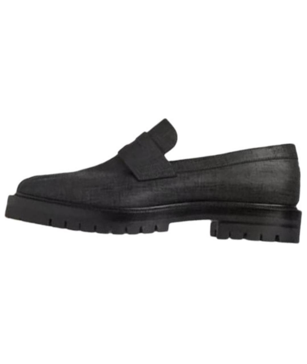 MAISON MARGIELA Черные кожаные лоферы, фото 5