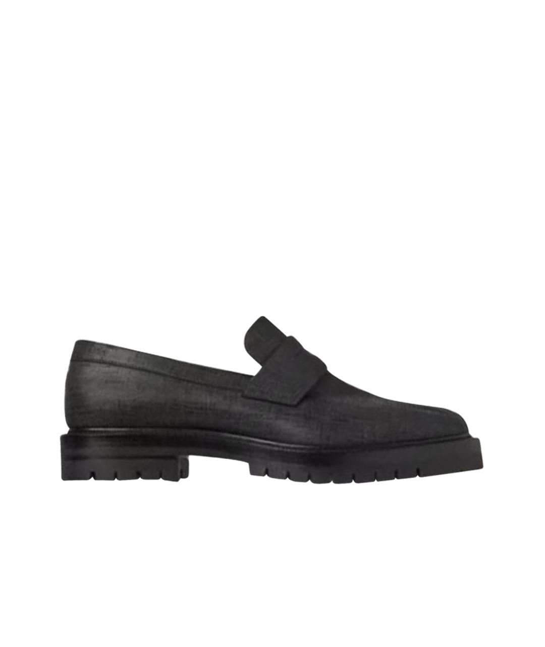 MAISON MARGIELA Черные кожаные лоферы, фото 6