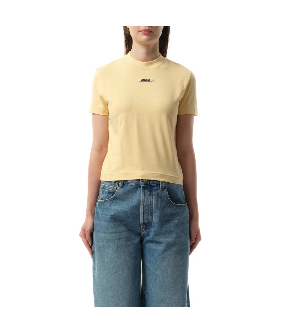 JACQUEMUS Бежевая футболка, фото 4