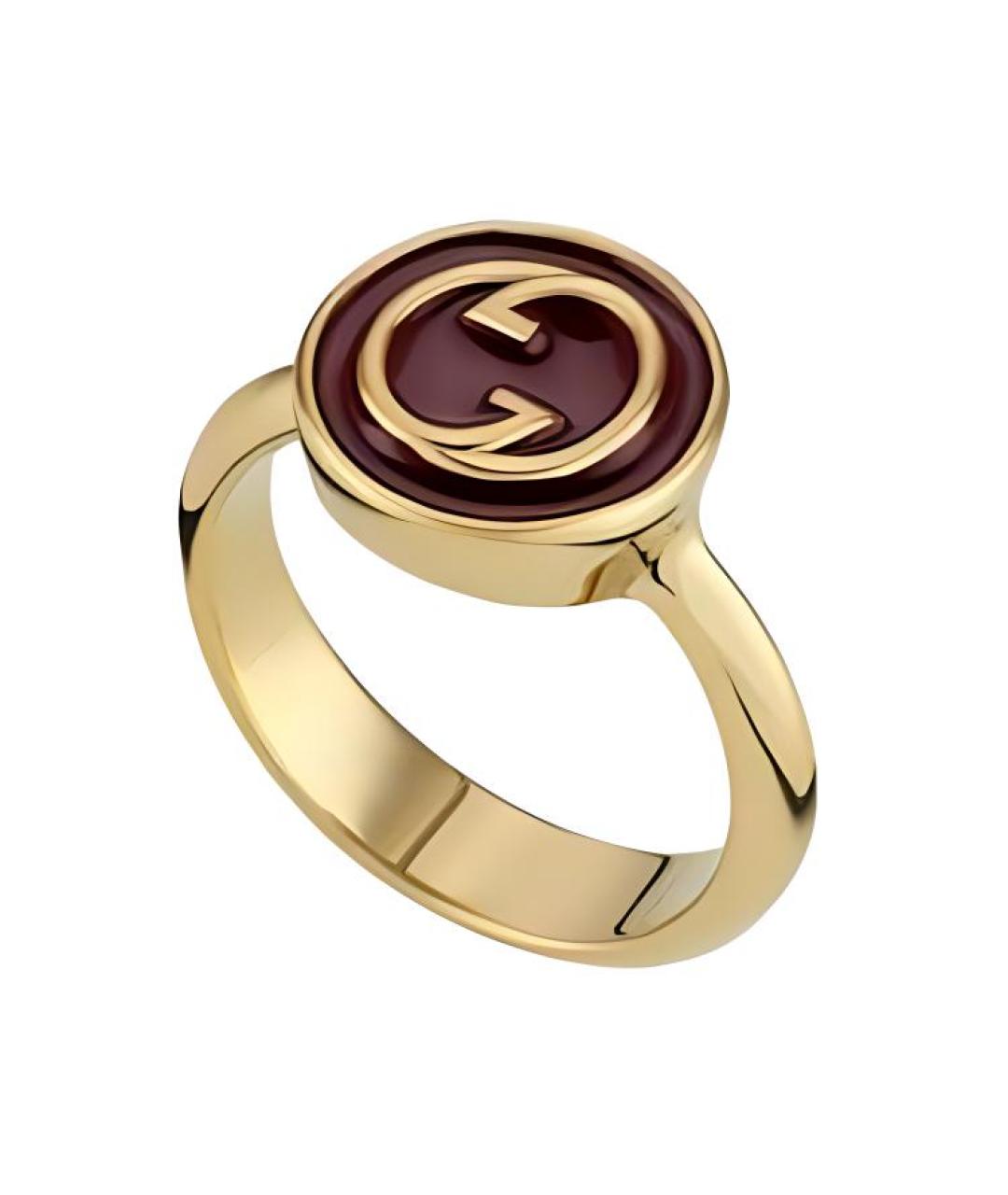 GUCCI Золотое металлическое кольцо, фото 1