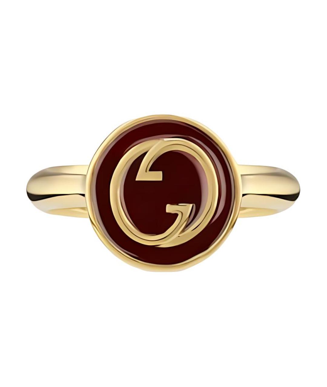 GUCCI Золотое металлическое кольцо, фото 2