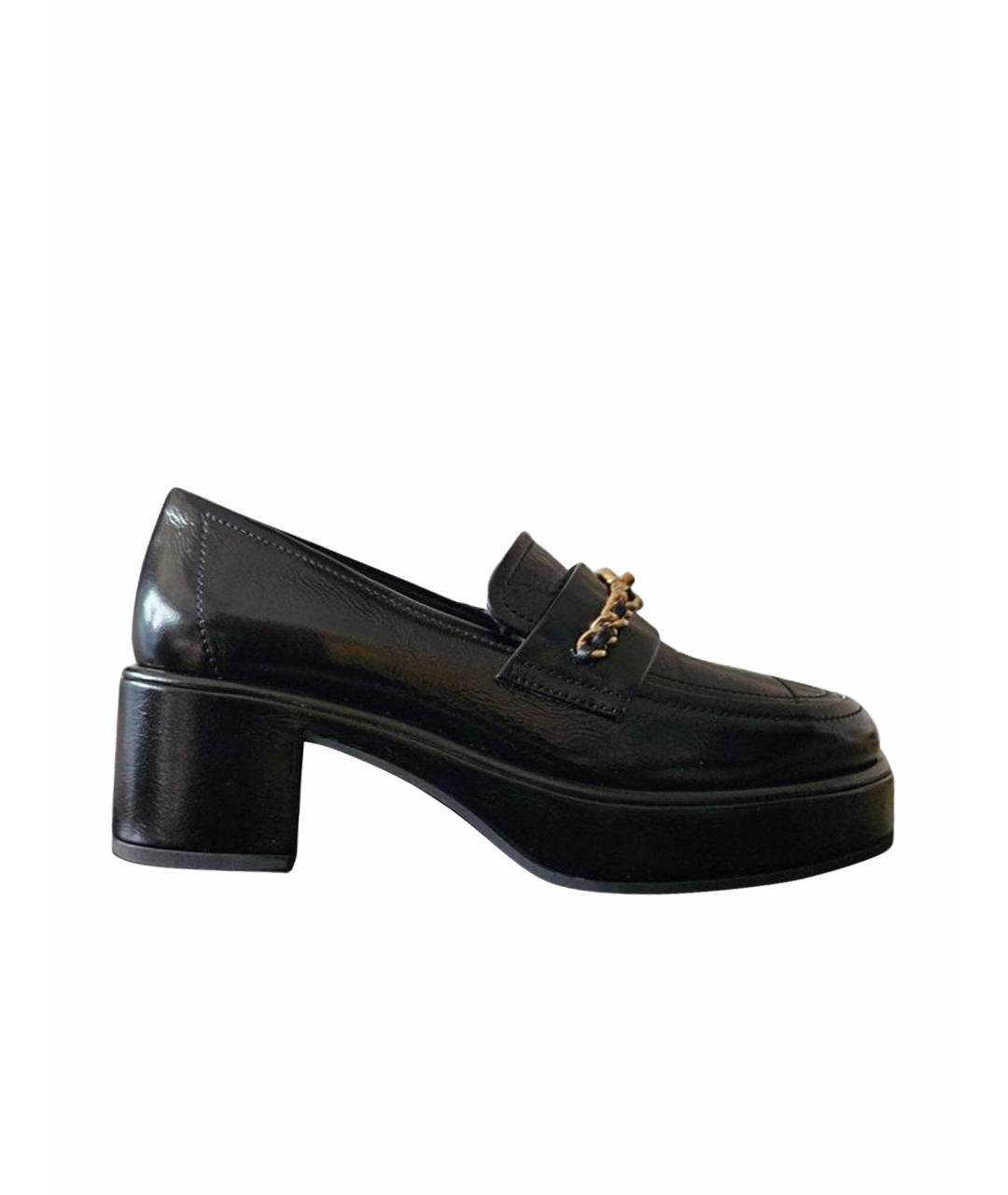 CHANEL Черные кожаные туфли, фото 1