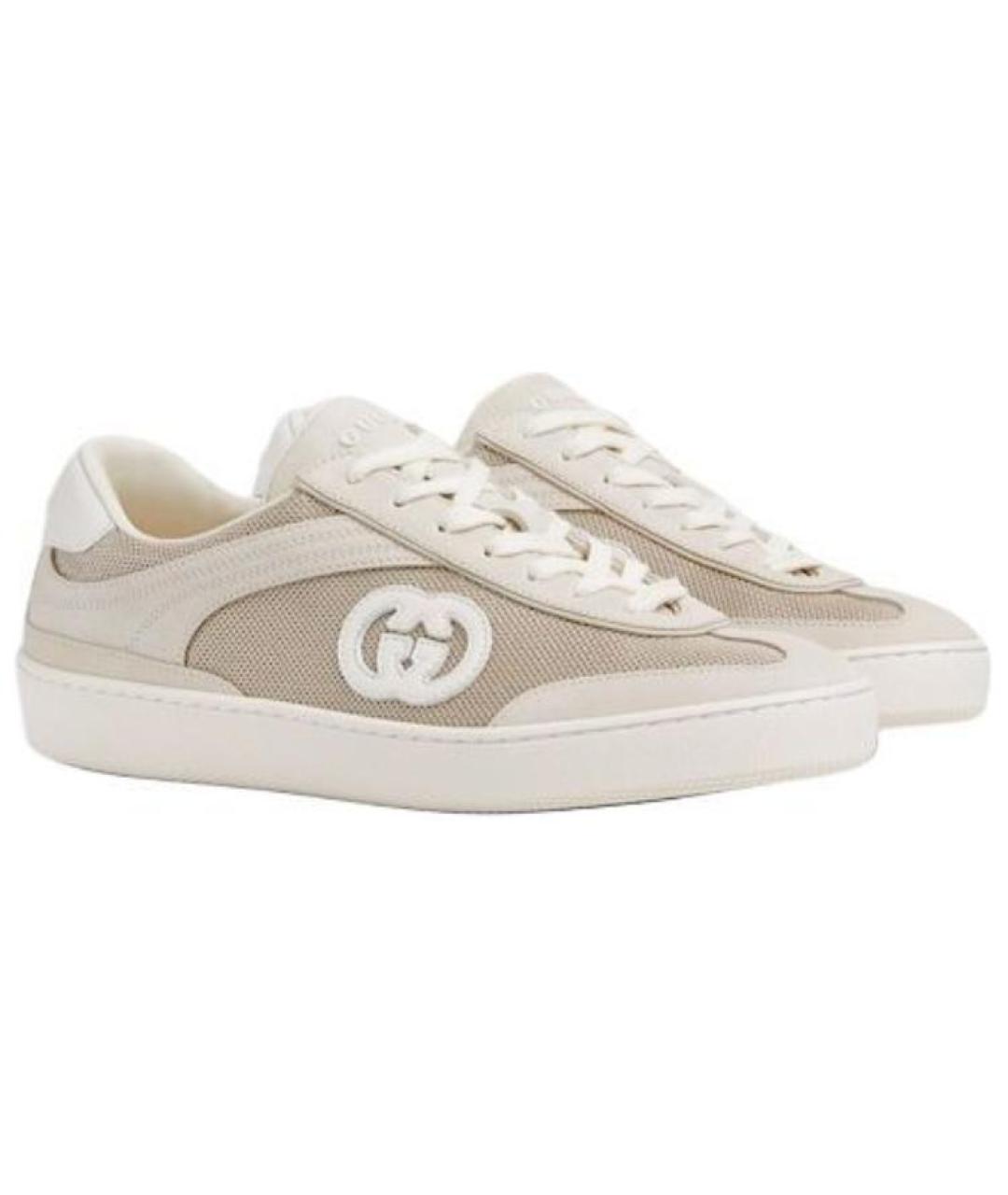 GUCCI Бежевые кроссовки, фото 3