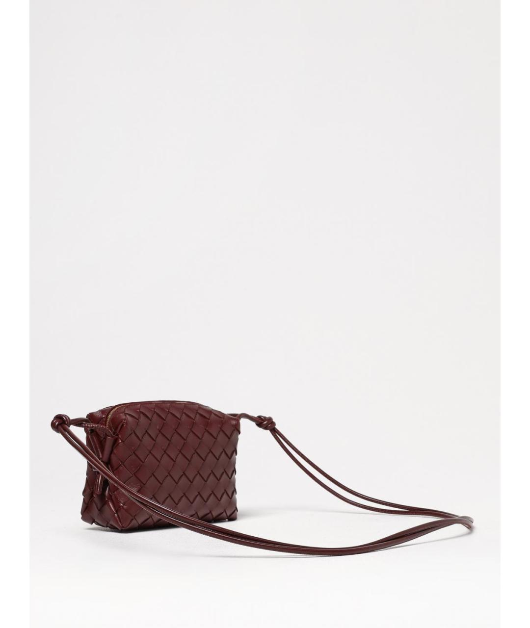 BOTTEGA VENETA Коричневая кожаная сумка через плечо, фото 3