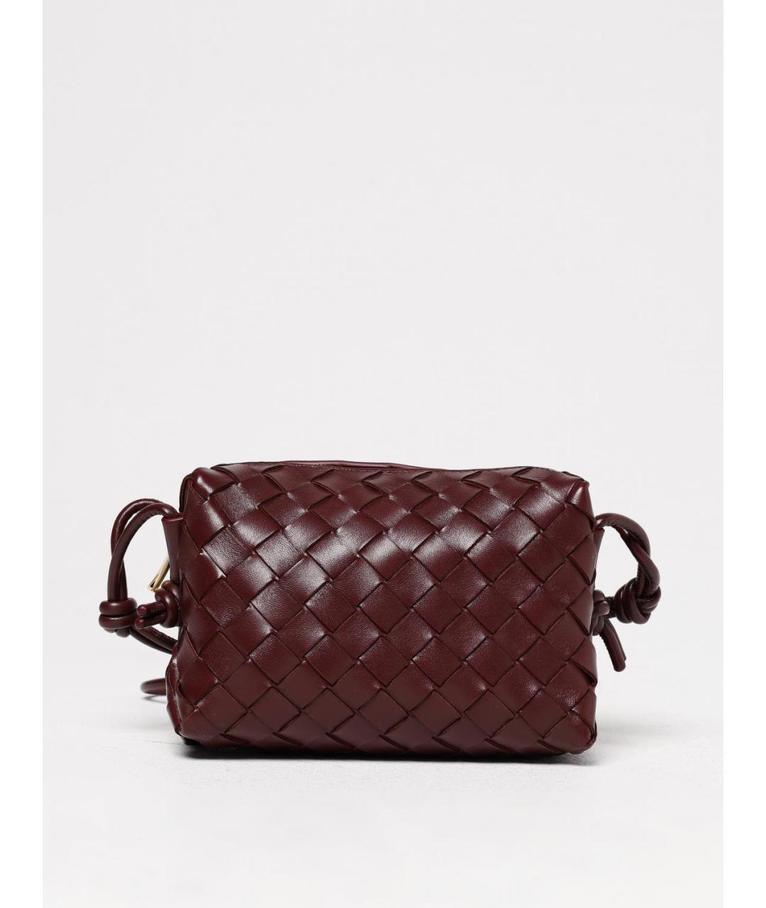 BOTTEGA VENETA Коричневая кожаная сумка через плечо, фото 6