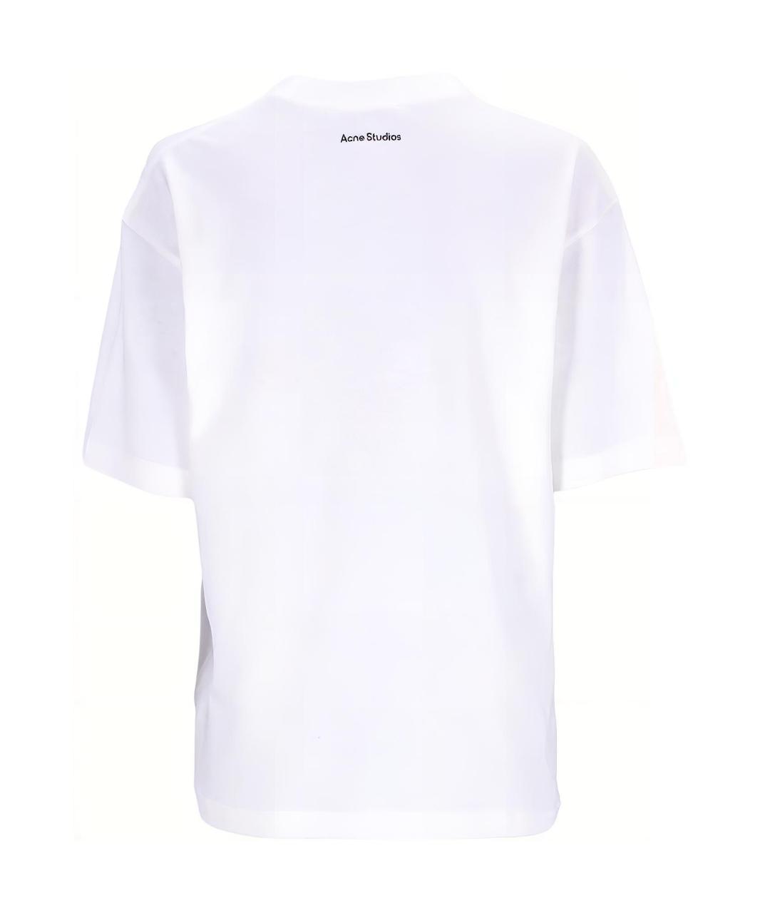 ACNE STUDIOS Белая хлопковая футболка, фото 2