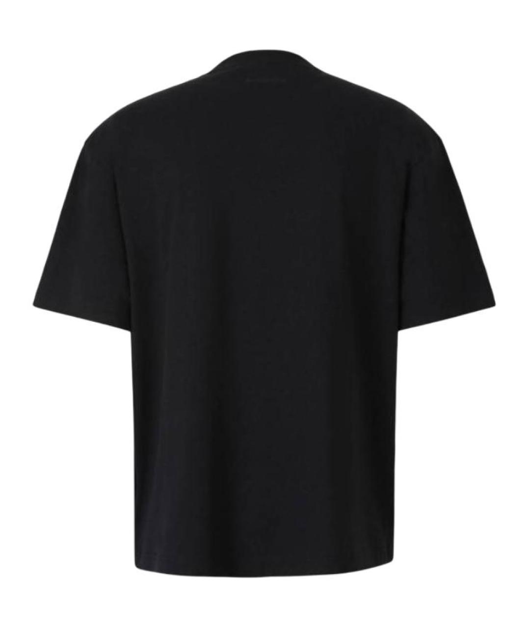 ACNE STUDIOS Черная хлопковая футболка, фото 2