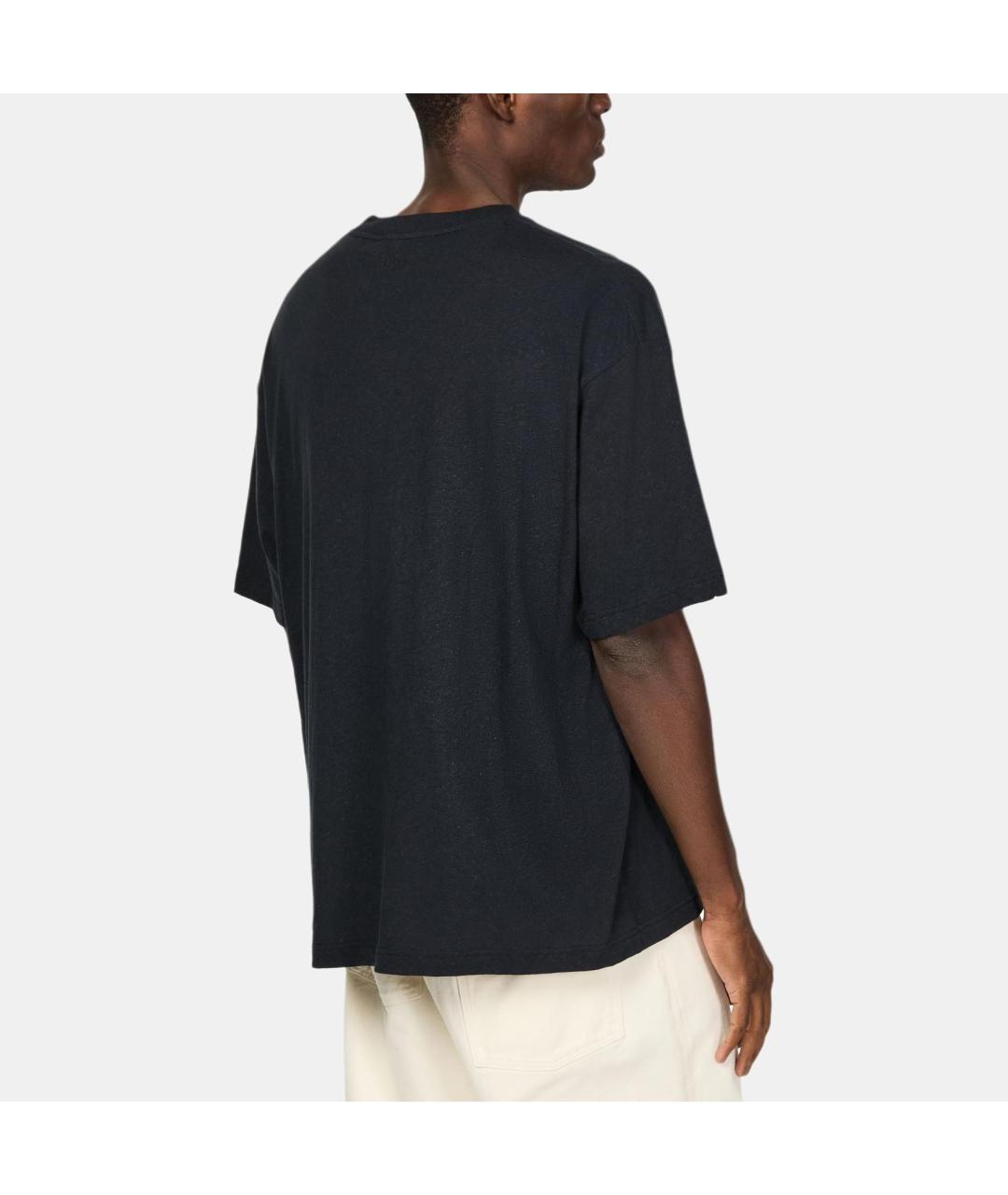 ACNE STUDIOS Черная хлопковая футболка, фото 3