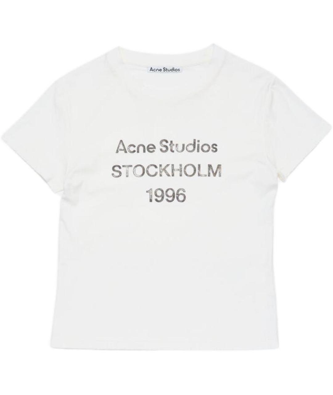 ACNE STUDIOS Бежевая хлопковая футболка, фото 1