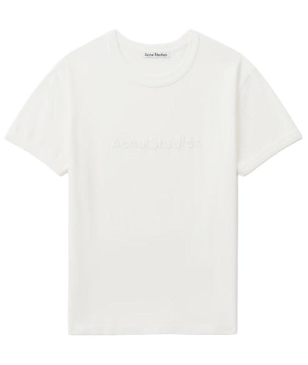 ACNE STUDIOS Белая хлопковая футболка, фото 1