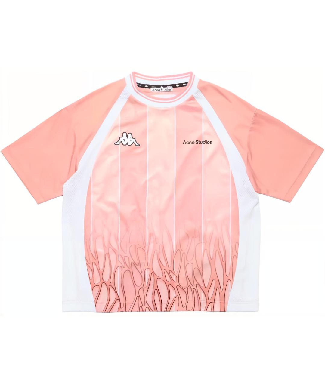 ACNE STUDIOS Розовая хлопковая футболка, фото 1