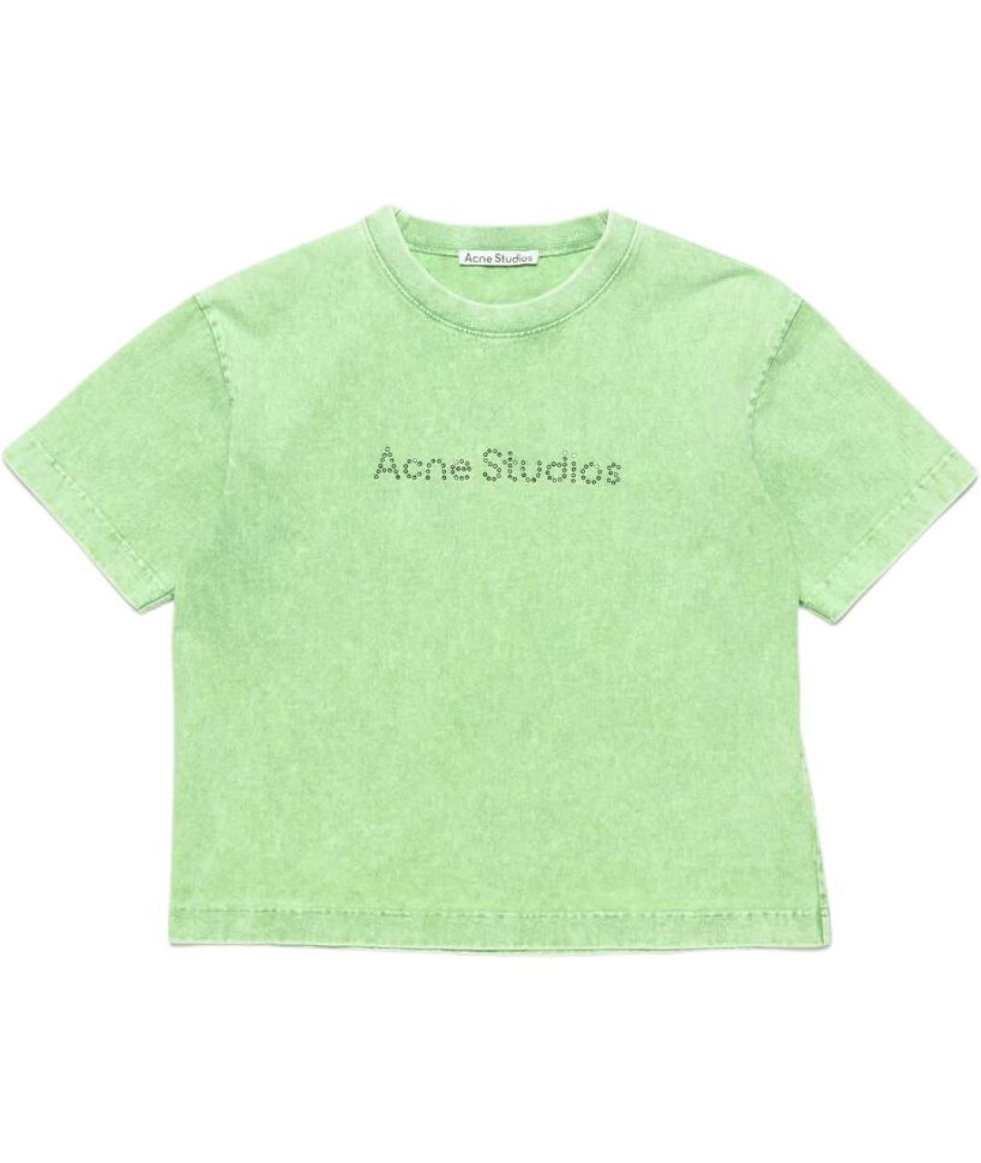 ACNE STUDIOS Зеленая футболка, фото 1