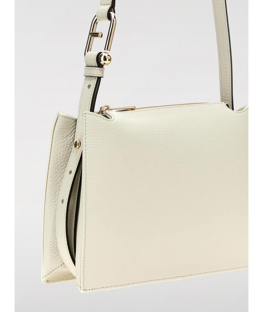 FURLA Бежевая кожаная сумка через плечо, фото 2