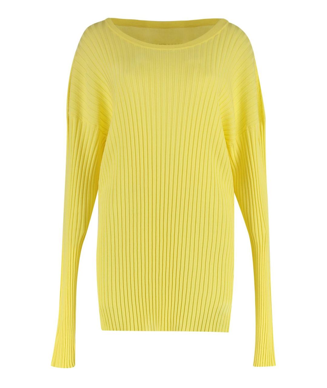 MM6 MAISON MARGIELA Желтый вискозный джемпер / свитер, фото 1