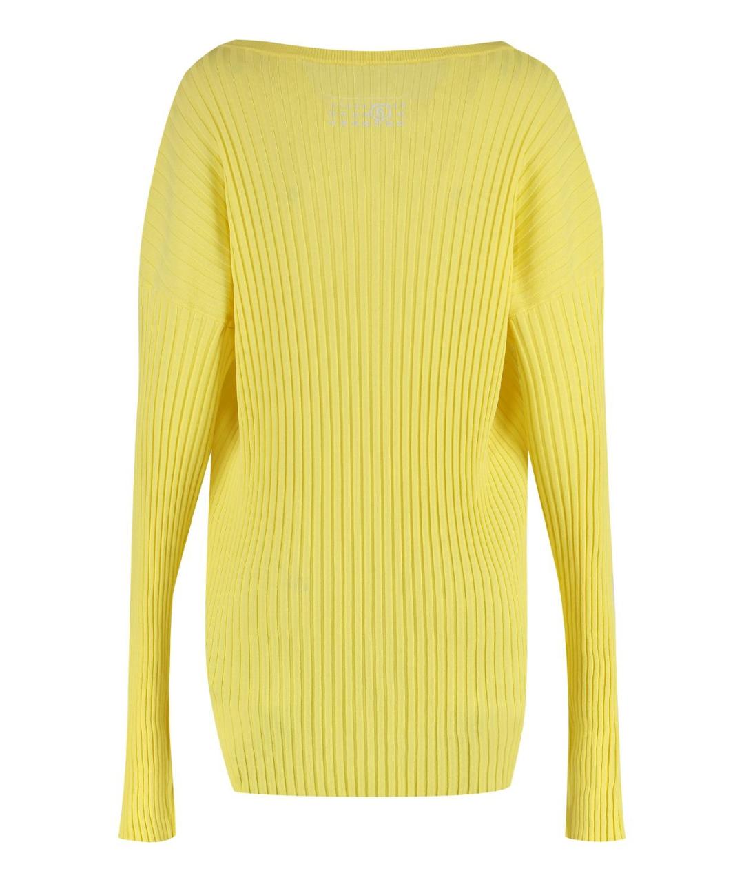 MM6 MAISON MARGIELA Желтый вискозный джемпер / свитер, фото 2