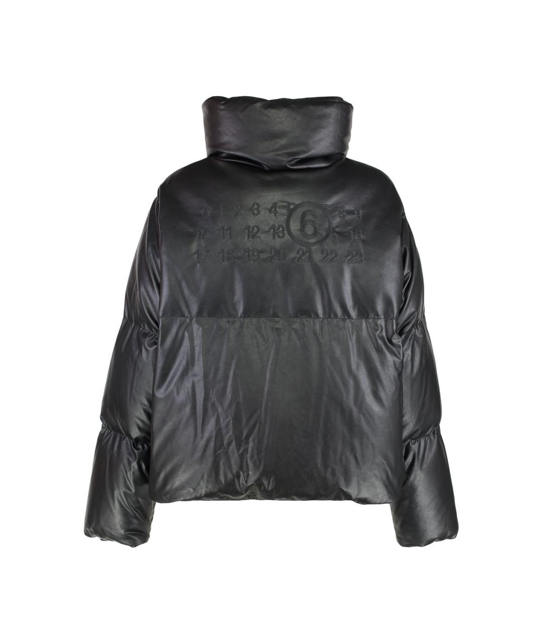 MM6 MAISON MARGIELA Черная кожаная куртка, фото 2