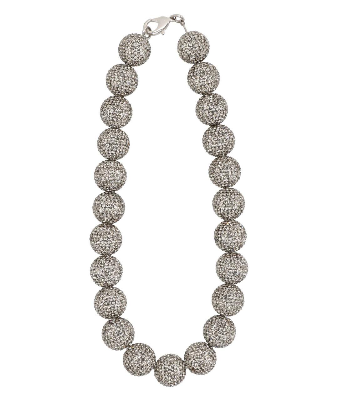 BALENCIAGA Серебряное металлическое колье, фото 2