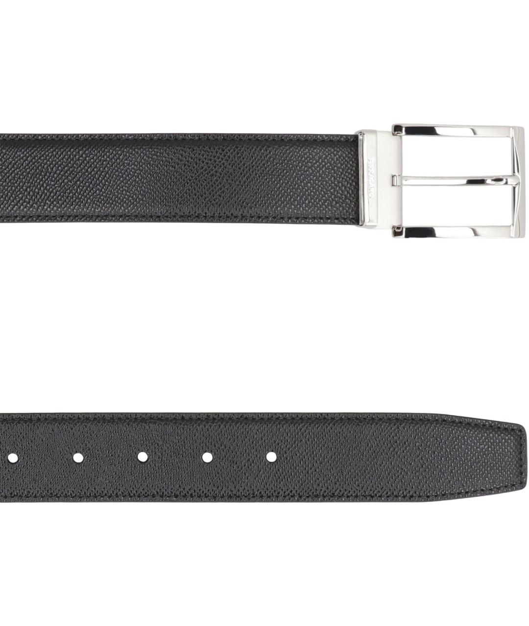 FERRAGAMO Черный кожаный ремень, фото 2