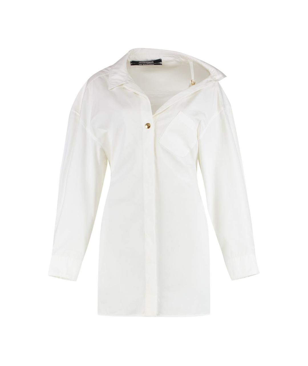 JACQUEMUS Белое хлопковое повседневное платье, фото 1