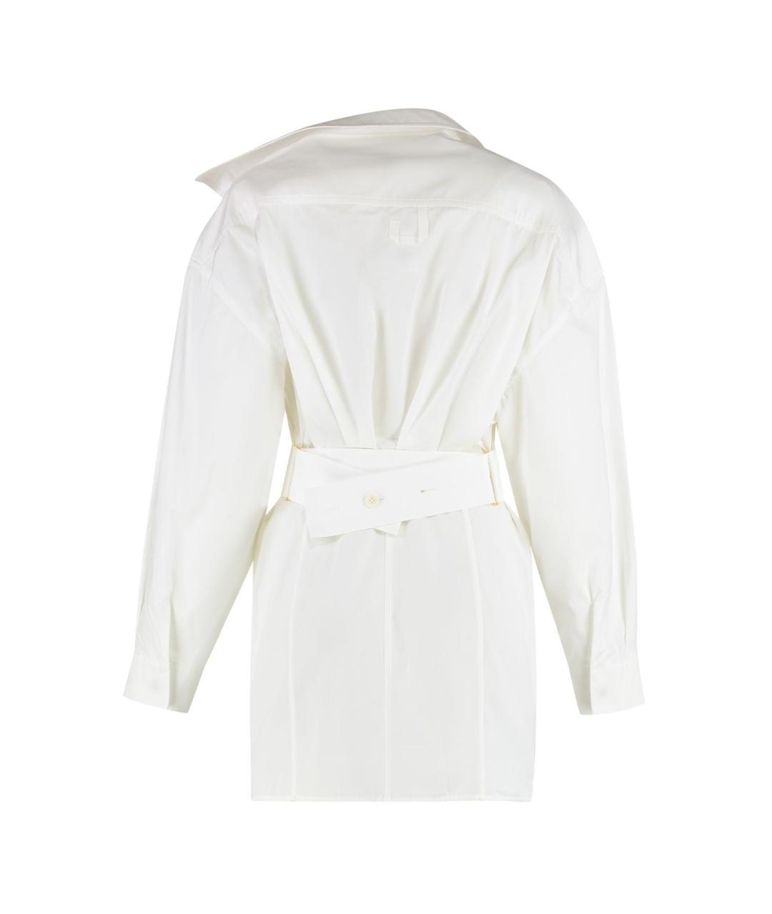 JACQUEMUS Белое хлопковое повседневное платье, фото 2