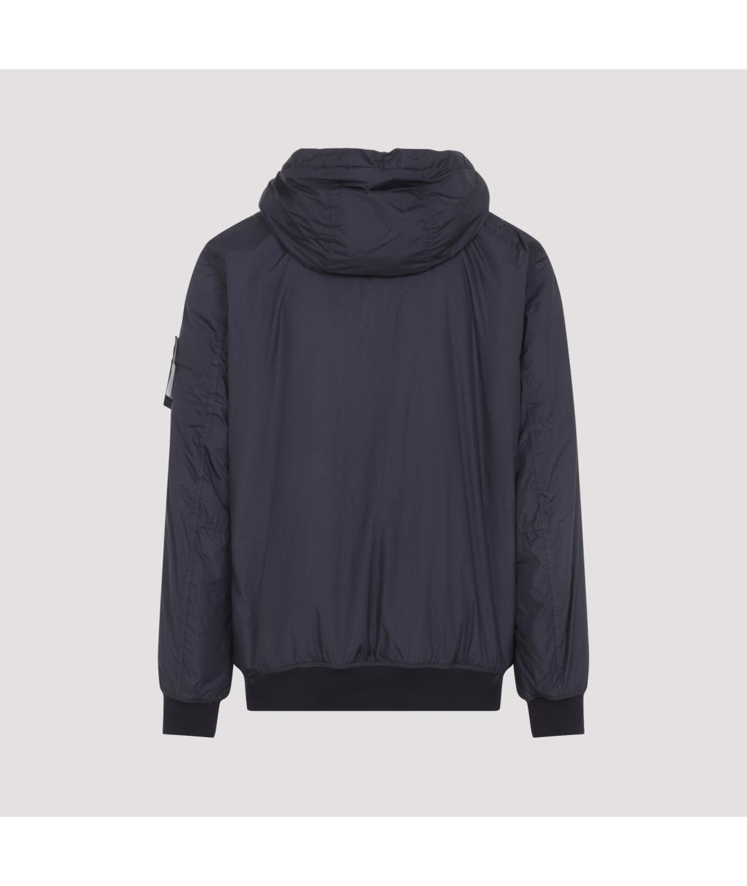 STONE ISLAND Темно-синяя полиамидовая куртка, фото 2