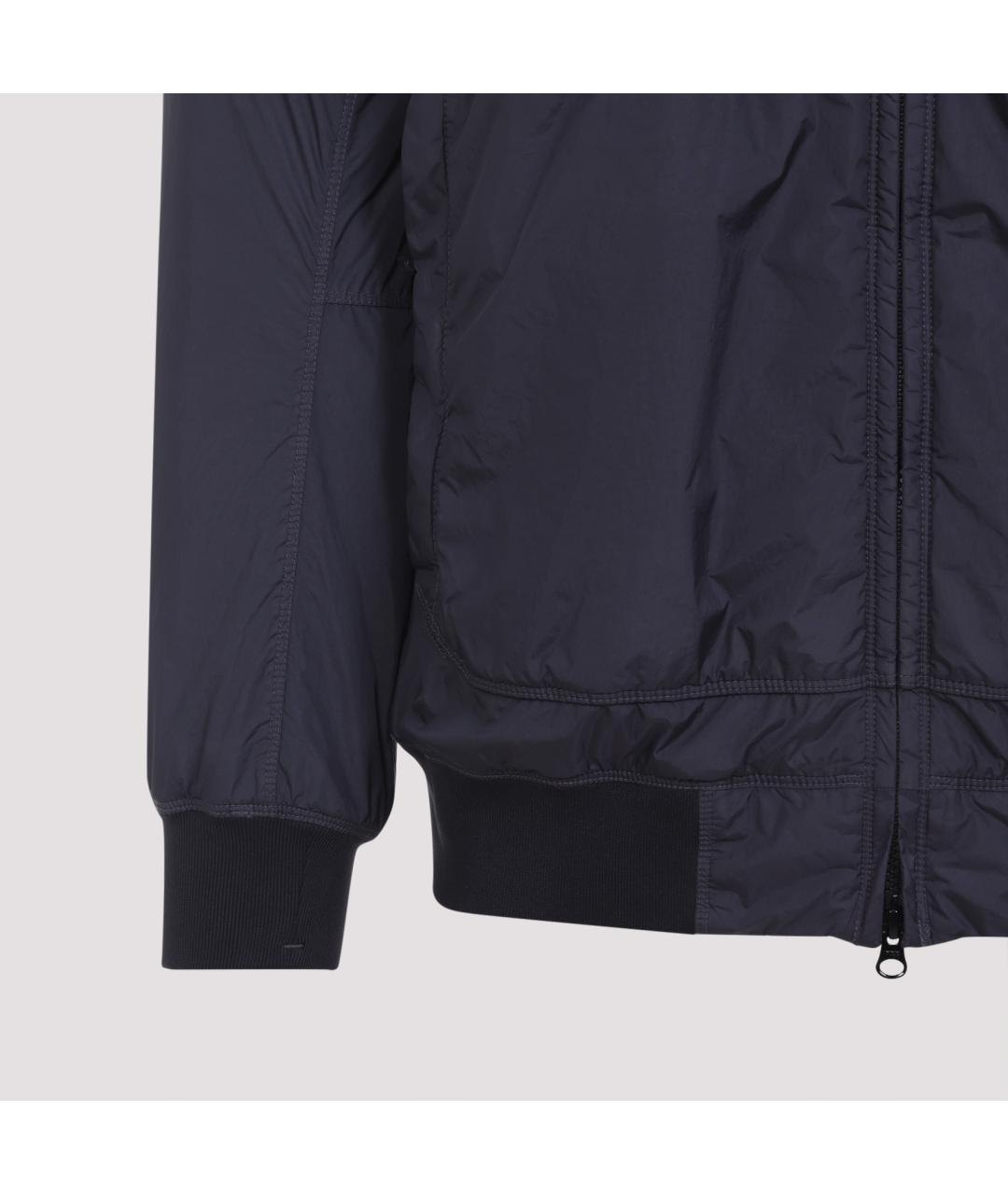 STONE ISLAND Темно-синяя полиамидовая куртка, фото 3