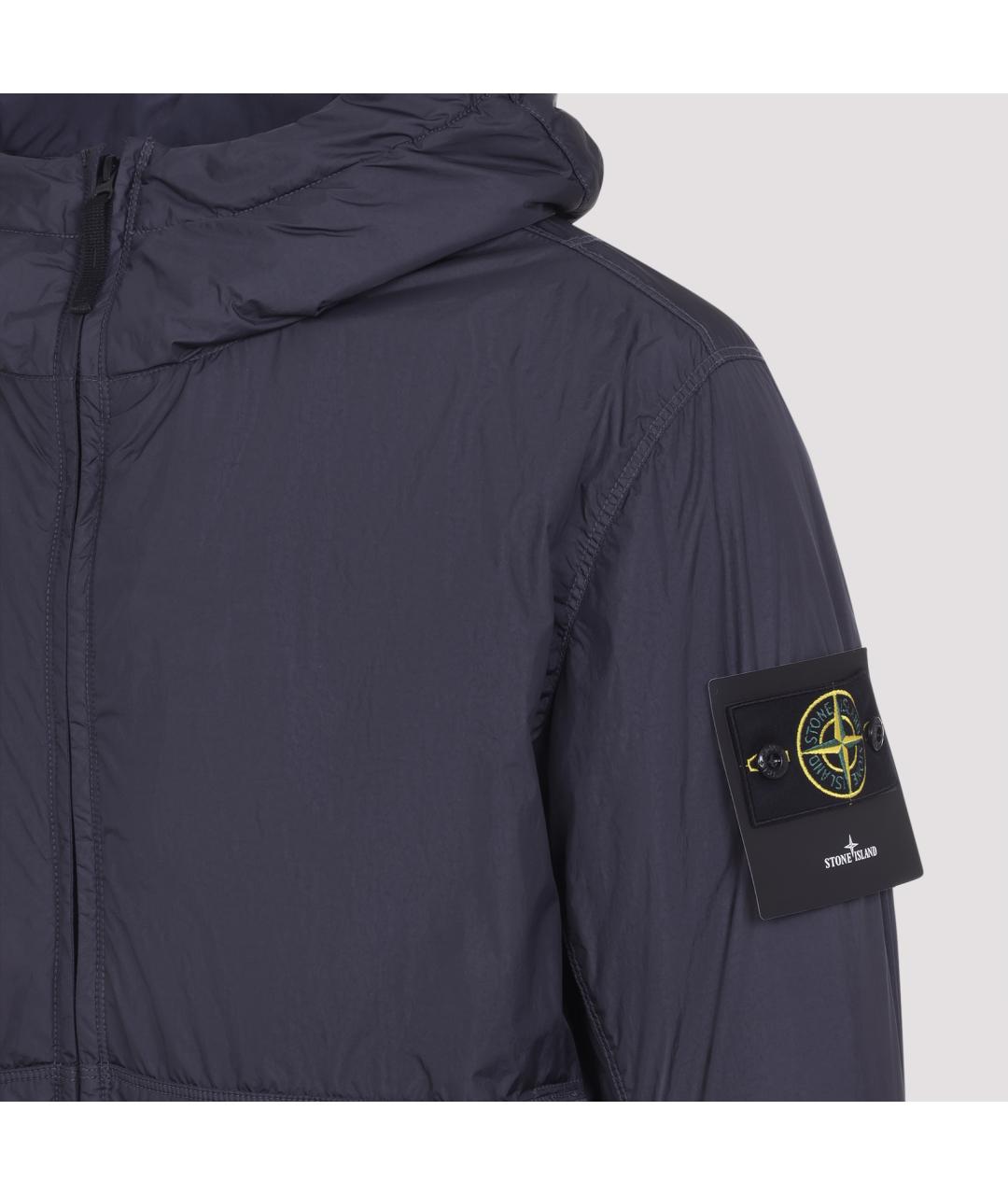 STONE ISLAND Темно-синяя полиамидовая куртка, фото 4