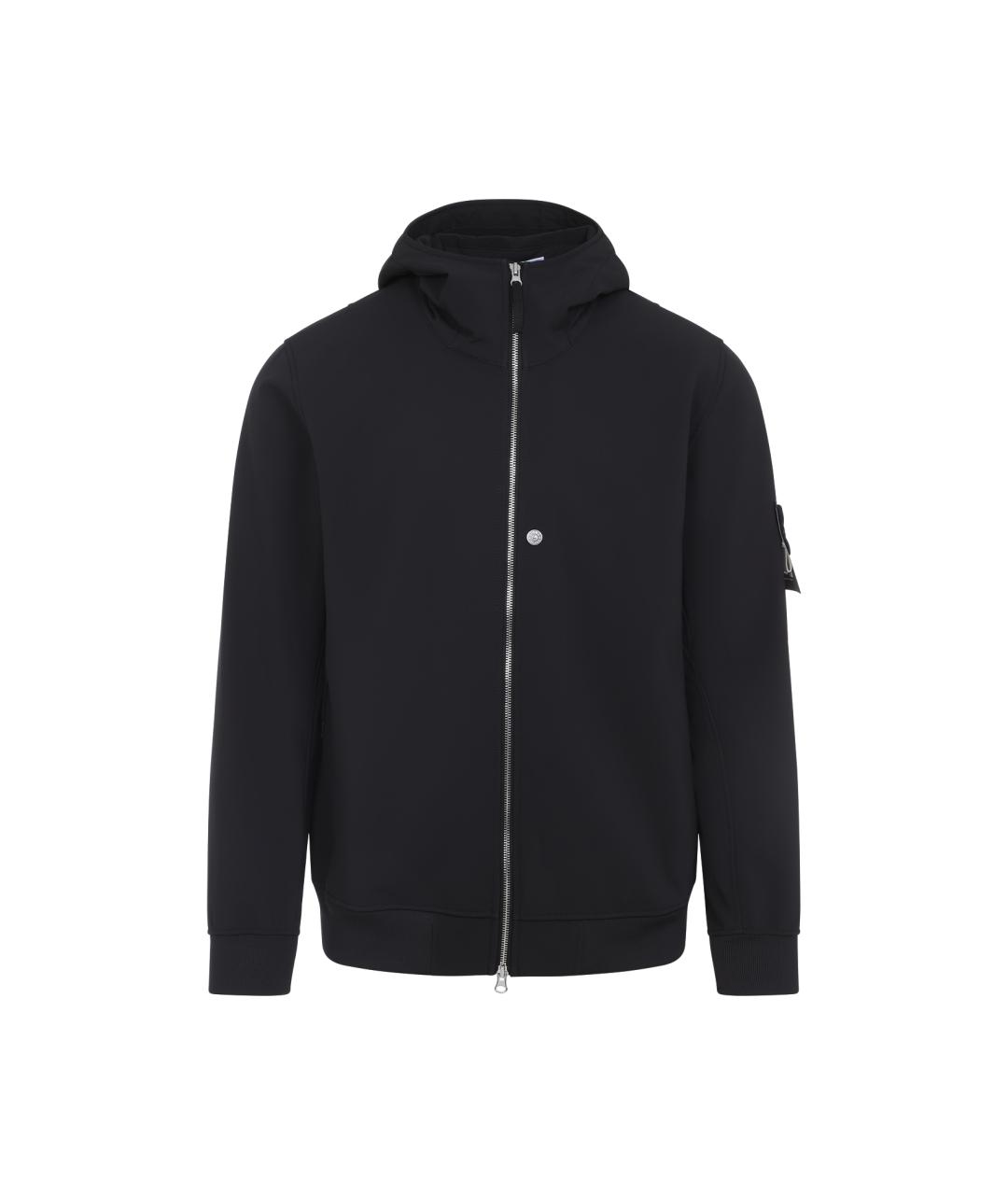 STONE ISLAND Черная полиэстеровая куртка, фото 1