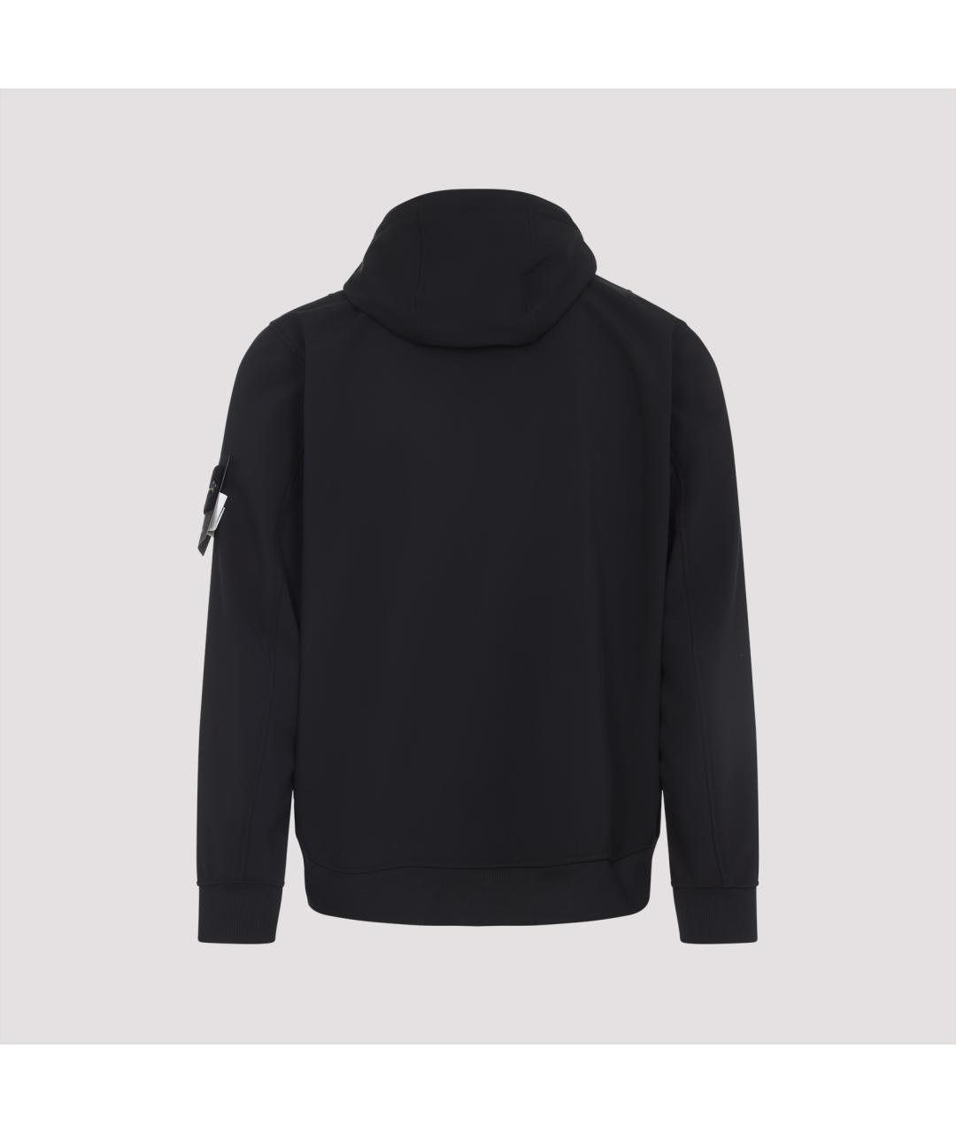 STONE ISLAND Черная полиэстеровая куртка, фото 2