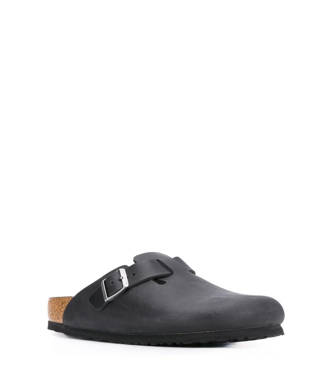 BIRKENSTOCK Черные кожаные сандалии, фото 3