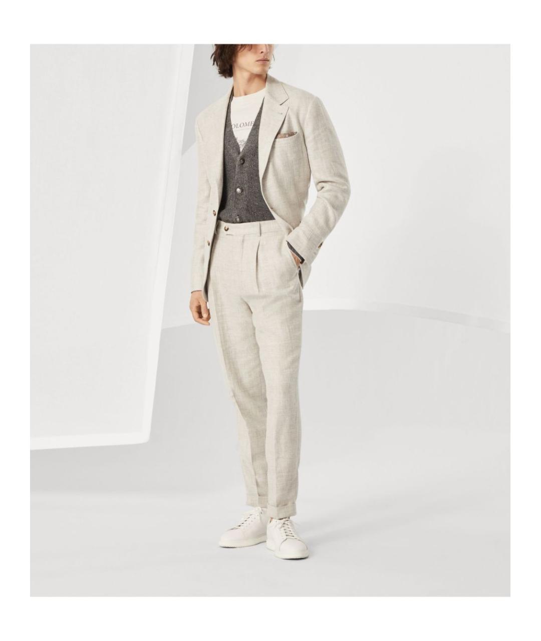 BRUNELLO CUCINELLI Антрацитовый хлопковый кардиган, фото 4