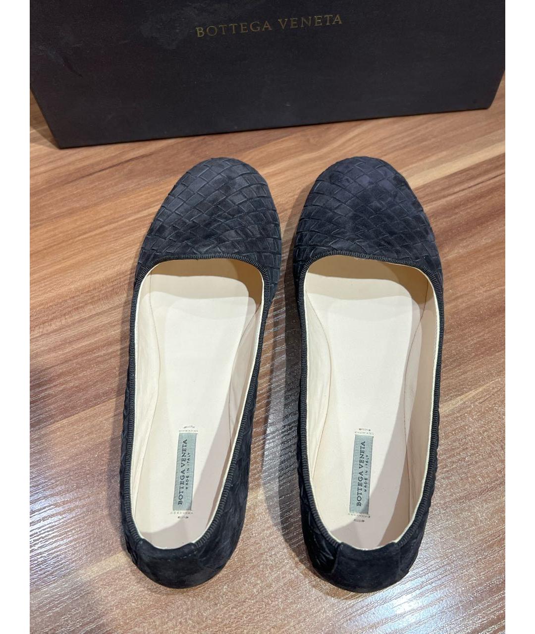 BOTTEGA VENETA Коричневые замшевые балетки, фото 3