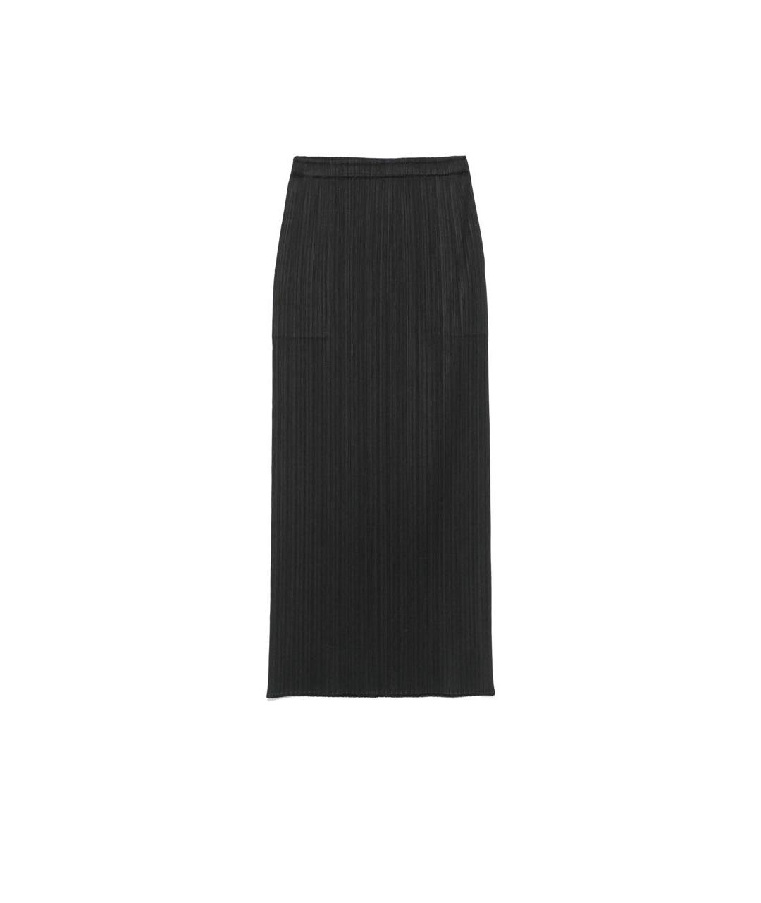 ISSEY MIYAKE Черная полиэстеровая юбка миди, фото 6