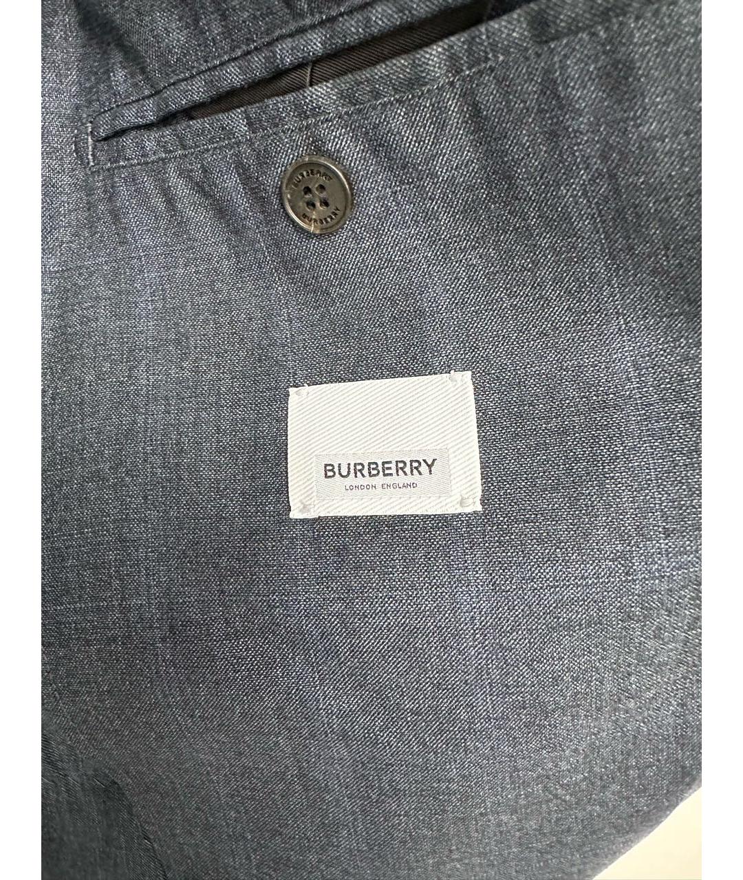 BURBERRY Темно-синий повседневный костюм, фото 6