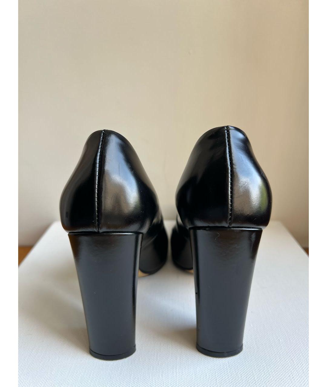 YVES SAINT LAURENT BEAUTY Черные кожаные туфли, фото 4