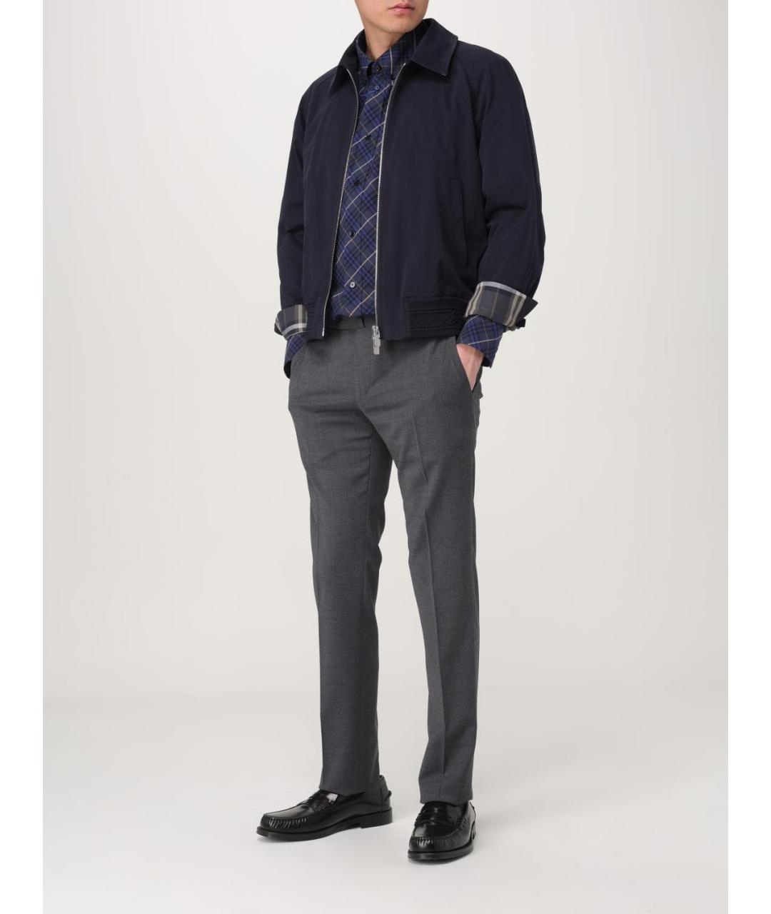 BURBERRY Темно-синяя кэжуал рубашка, фото 3
