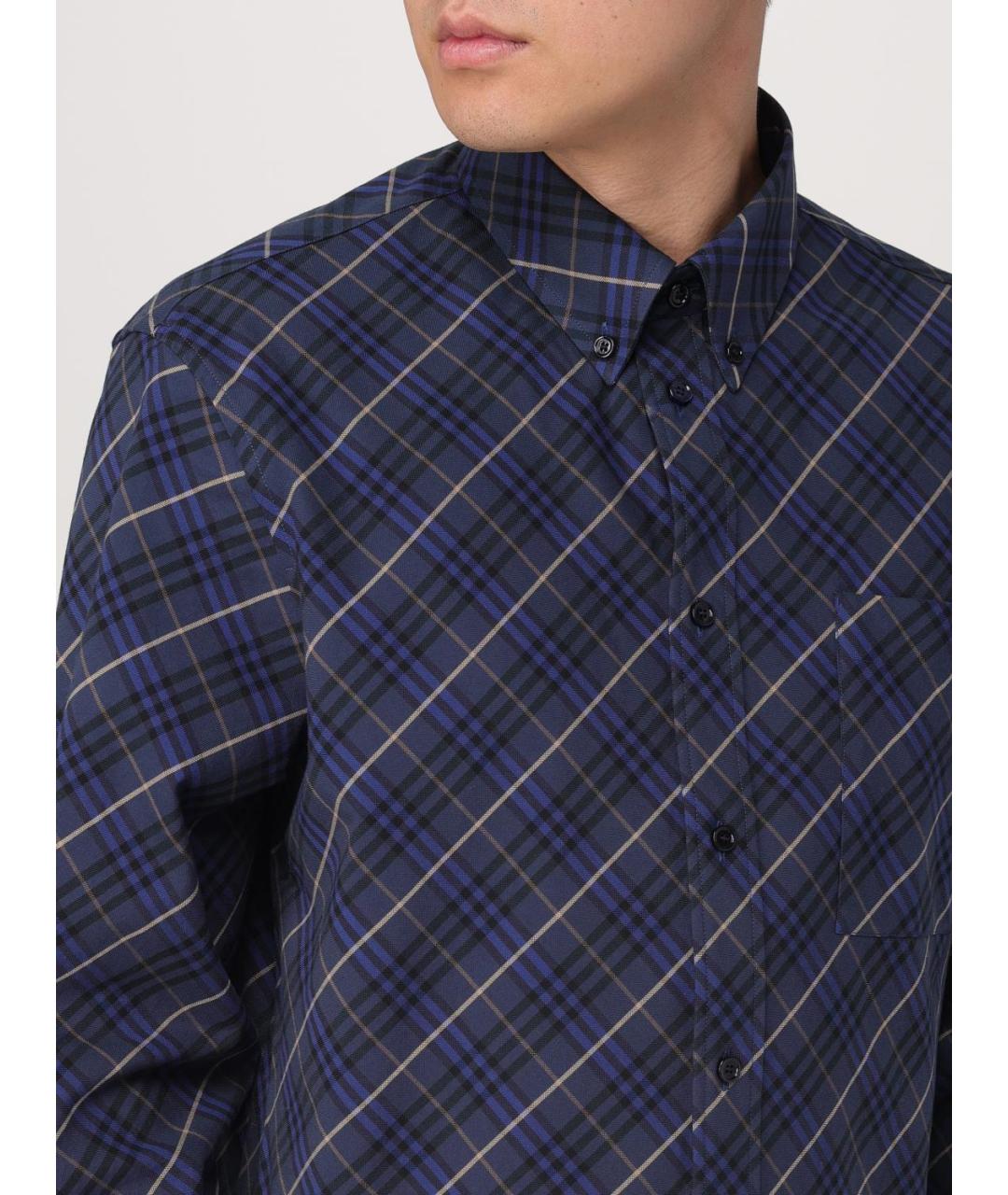 BURBERRY Темно-синяя кэжуал рубашка, фото 6