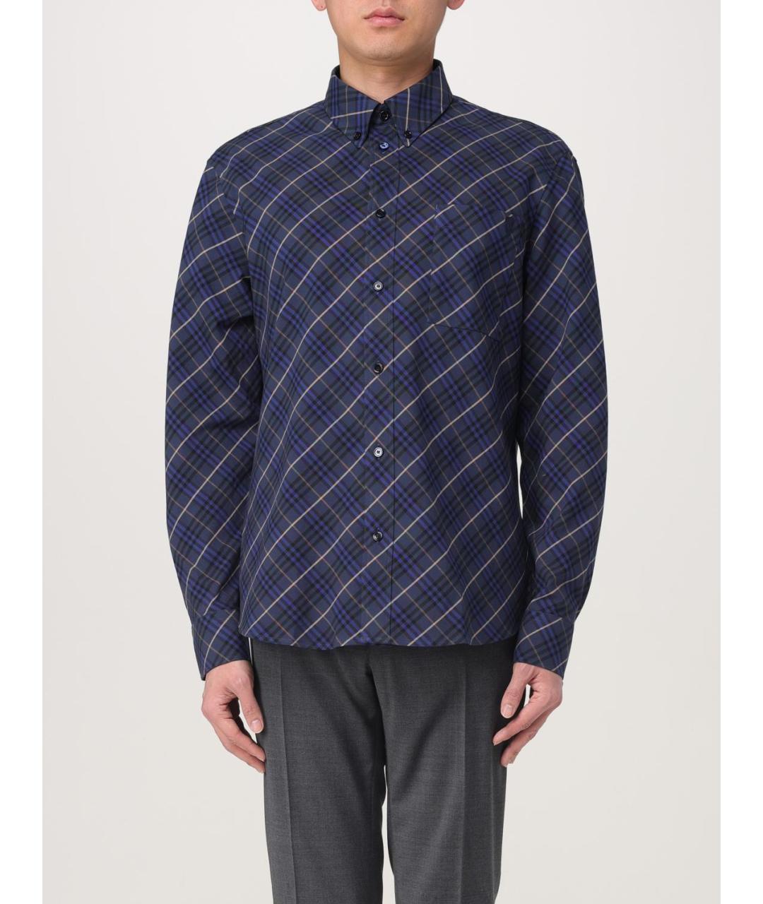 BURBERRY Темно-синяя кэжуал рубашка, фото 2