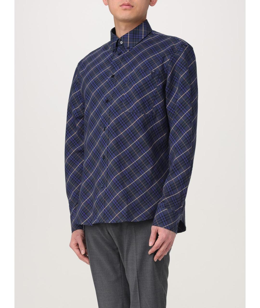 BURBERRY Темно-синяя кэжуал рубашка, фото 5