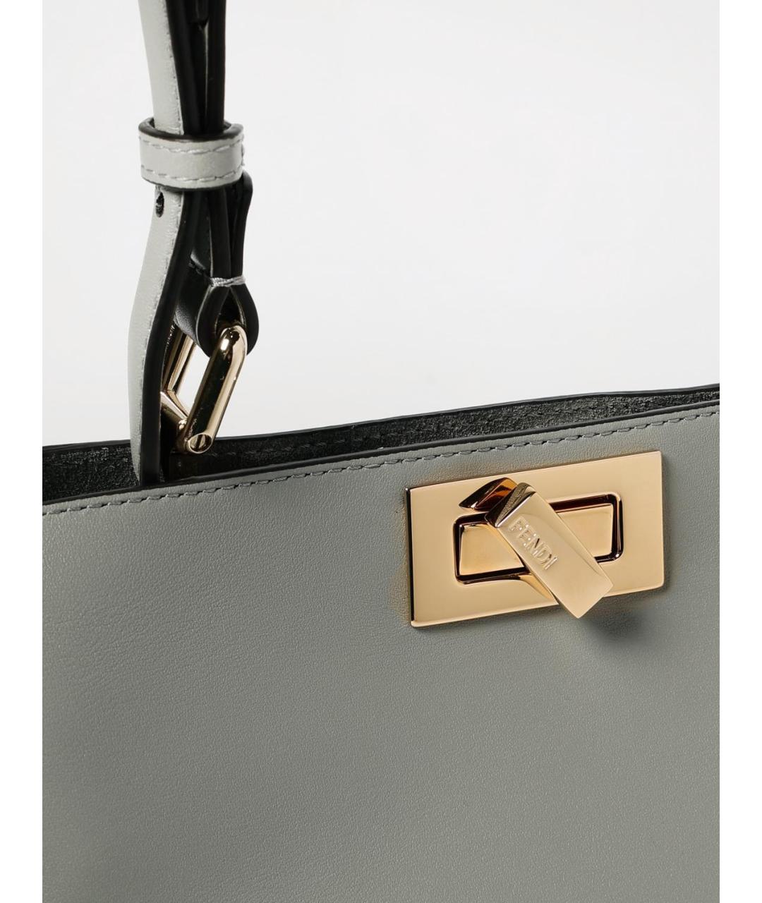 FENDI Серая сумка через плечо, фото 4