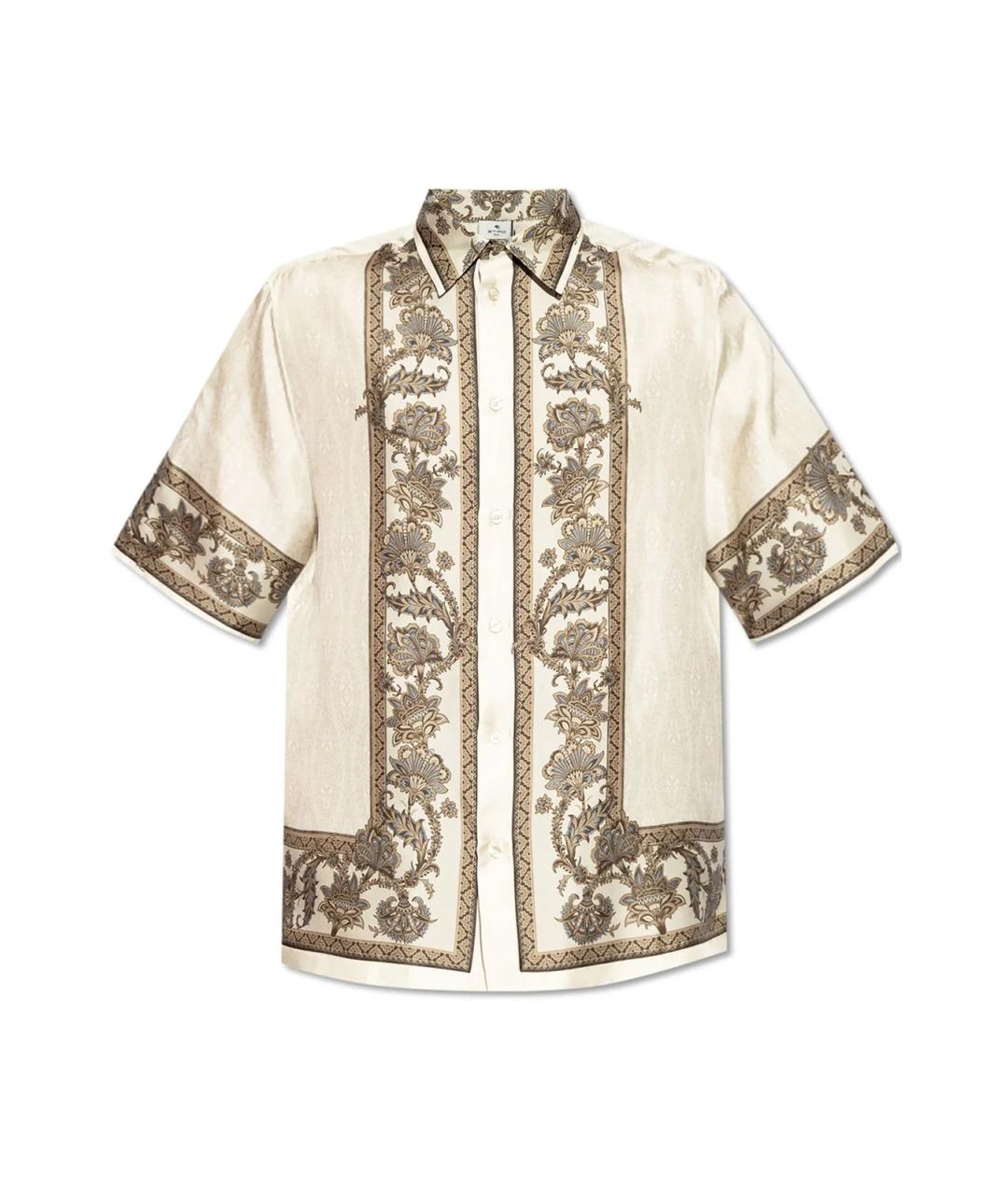 ETRO Белая хлопковая кэжуал рубашка, фото 1