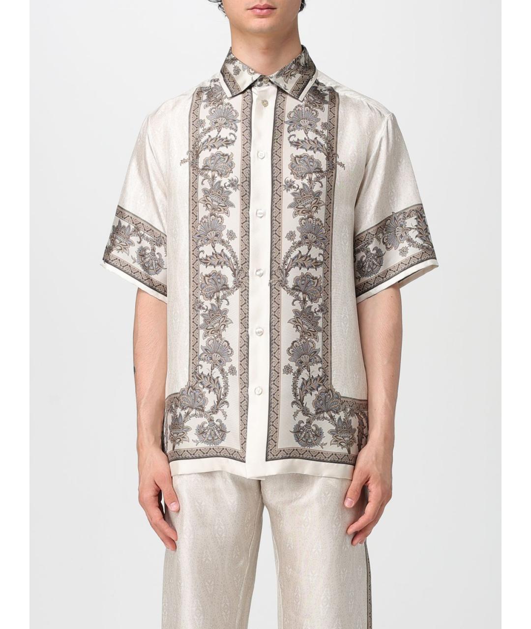 ETRO Белая хлопковая кэжуал рубашка, фото 2